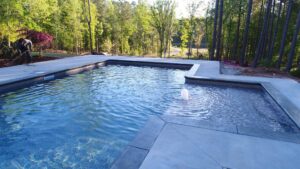 A stunning, inground vinyl pool from Dickson Family Pools & More
